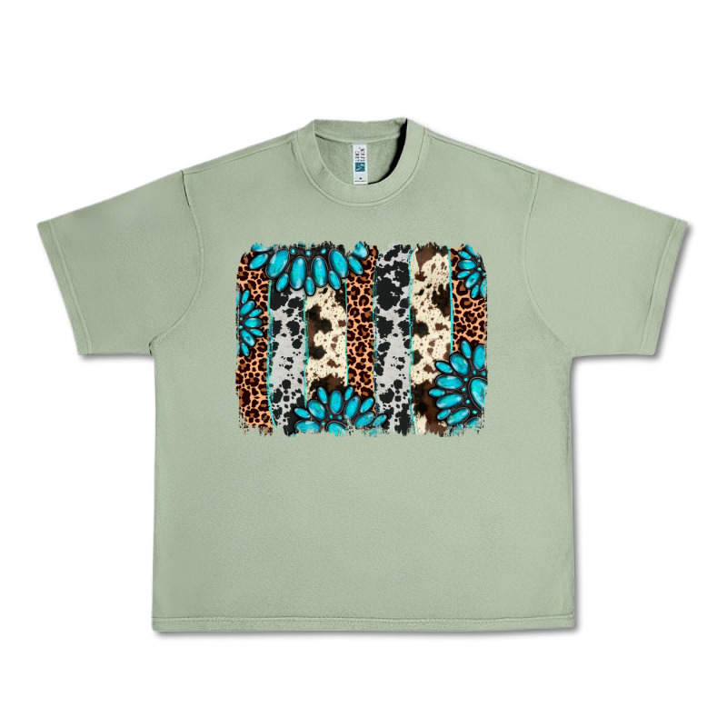 Gemstone Leopard Cowhide Brushstroke Urban Heavy Tee by AdoDesignShop | Teevron