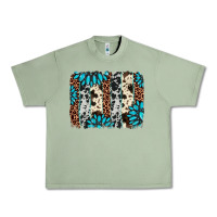 Oil Green gemstone leopard cowhide brushstroke Urban Heavy Tee - AdoDesignShop