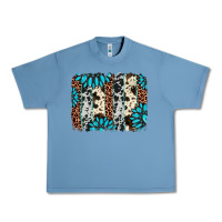Pebble Blue gemstone leopard cowhide brushstroke Urban Heavy Tee - AdoDesignShop