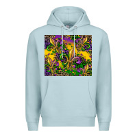 Blue Mist mardi gras fleur de lis Premium Hoodie - CowGirlArtShop