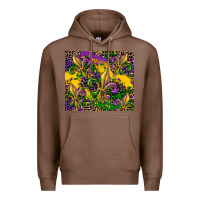 Chestnut mardi gras fleur de lis Premium Hoodie - CowGirlArtShop