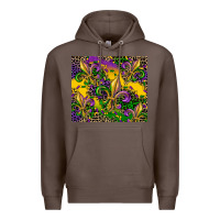 Coffee mardi gras fleur de lis Premium Hoodie - CowGirlArtShop