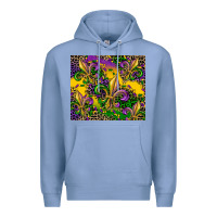 Colony Blue mardi gras fleur de lis Premium Hoodie - CowGirlArtShop
