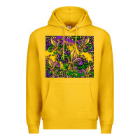 Lemon mardi gras fleur de lis Premium Hoodie - CowGirlArtShop