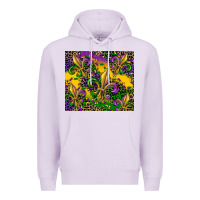 Lilac mardi gras fleur de lis Premium Hoodie - CowGirlArtShop