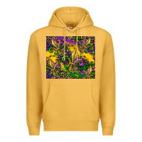 Mustard mardi gras fleur de lis Premium Hoodie - CowGirlArtShop
