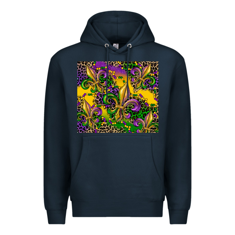 Mardi Gras Fleur De Lis Premium Hoodie by CowGirlArtShop | Teevron