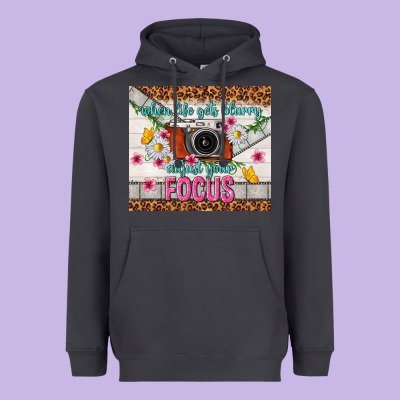 When Life Gets Blurry Adjust Your Focus Heavyweight Hoodie Designed By Tumblerdesignbyshophia