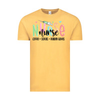 Vintage Mustard coffee scrubs rubber gloves nurse Vintage Tee - MaliasSmallBusiness