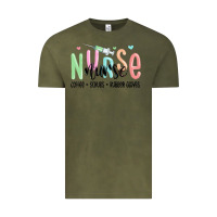 Vintage Olive coffee scrubs rubber gloves nurse Vintage Tee - MaliasSmallBusiness