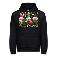 Black Merry Christmas Gnomes Urban Hoodie - BundleAndBundleShop