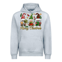 Heather Grey Merry Christmas Gnomes Urban Hoodie - BundleAndBundleShop