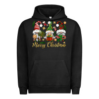 Pigment Black Merry Christmas Gnomes Urban Hoodie - BundleAndBundleShop