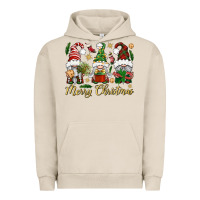 Pigment French Oak Merry Christmas Gnomes Urban Hoodie - BundleAndBundleShop