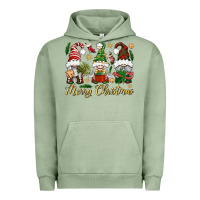 Pigment Oil Green Merry Christmas Gnomes Urban Hoodie - BundleAndBundleShop