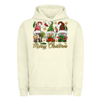 Pigment Pistachio Merry Christmas Gnomes Urban Hoodie - BundleAndBundleShop