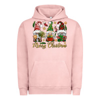 Pigment Salmon Merry Christmas Gnomes Urban Hoodie - BundleAndBundleShop