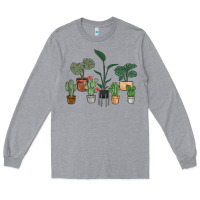 Heather Grey just one more plant Long Sleeve Tee - MaliasSmallBusiness