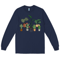 Navy just one more plant Long Sleeve Tee - MaliasSmallBusiness