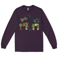 Plum just one more plant Long Sleeve Tee - MaliasSmallBusiness