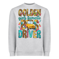 Heather Grey golden girls favorite bus driver Heavyweight Sweatshirt - NancyCooperArtShop