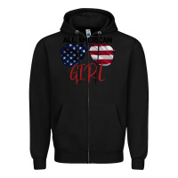Black All American Girl Zipper Hoodie - Bettercallsaul