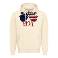 All American Girl Zipper Hoodie | Teevron