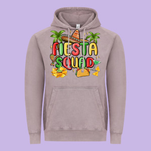 Fiesta Squad Vintage Hoodie Designed By Maliassmallbusiness