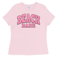 Bubblegum Pink beach babe Ladies Tee - JahusDesignShop