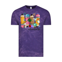 Cloud Purple teacher life pencils Vintage Tee - MaliasSmallBusiness