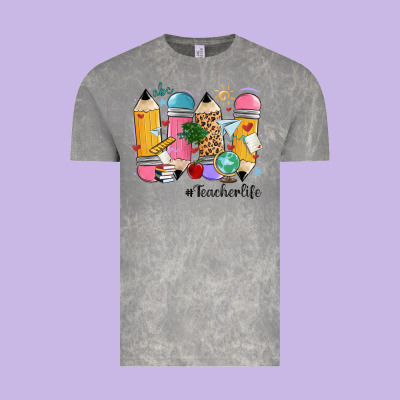 Teacher Life Pencils Vintage Tee Designed By Maliassmallbusiness