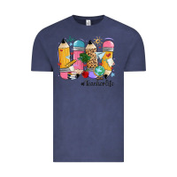 Vintage Denim teacher life pencils Vintage Tee - MaliasSmallBusiness