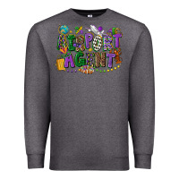 Charcoal Heather airport agent mardi gras Premium Sweatshirt - CowGirlArtShop