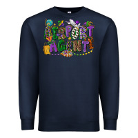 Navy airport agent mardi gras Premium Sweatshirt - CowGirlArtShop
