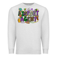 Oatmeal Heather airport agent mardi gras Premium Sweatshirt - CowGirlArtShop