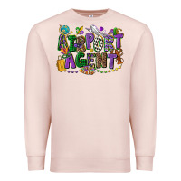 Pale Pink airport agent mardi gras Premium Sweatshirt - CowGirlArtShop