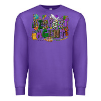 Purple airport agent mardi gras Premium Sweatshirt - CowGirlArtShop