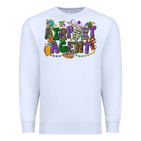White airport agent mardi gras Premium Sweatshirt - CowGirlArtShop