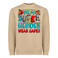 Mushroom not all super heroes wear capes Heavyweight Sweatshirt - NancyCooperArtShop