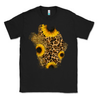 Black glitter sunflowers leopard patch Classic Tee - RanaPortraitStore