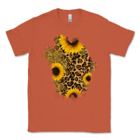 Copper glitter sunflowers leopard patch Classic Tee - RanaPortraitStore