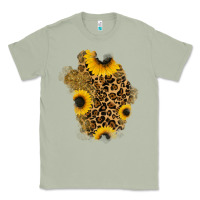 Matcha glitter sunflowers leopard patch Classic Tee - RanaPortraitStore