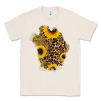 Natural glitter sunflowers leopard patch Classic Tee - RanaPortraitStore