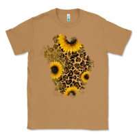 Toasted Coconut glitter sunflowers leopard patch Classic Tee - RanaPortraitStore
