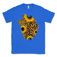 True Royal glitter sunflowers leopard patch Classic Tee - RanaPortraitStore