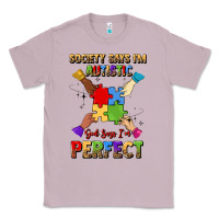 Lilac society says i'm autistic god says i'm perfect Classic Tee - JahusDesignShop