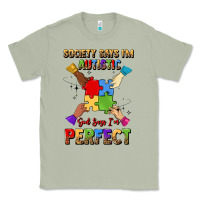Matcha society says i'm autistic god says i'm perfect Classic Tee - JahusDesignShop