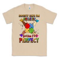 Mushroom society says i'm autistic god says i'm perfect Classic Tee - JahusDesignShop
