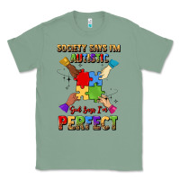 Sage society says i'm autistic god says i'm perfect Classic Tee - JahusDesignShop