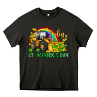 Asphalt i dig st patrick s day bulldozer Heavy Core Tee - JahusDesignShop